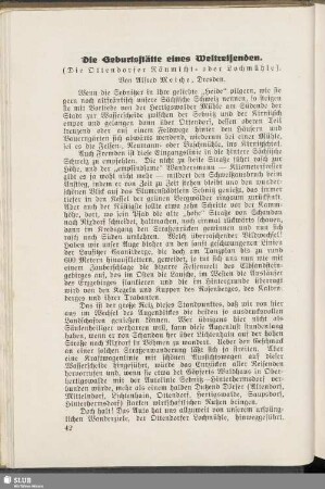 Die Geburtsstätte eines Weltreisenden