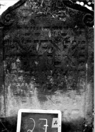 Grabstein 27 [Nir S. 45 Nr. 3.09]: Grabstein 27A [Nir S. 45 Nr. 3.09]