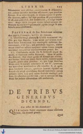 De Tribus Generibus Dicendi