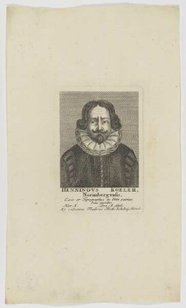 Bildnis des Henningvs Koeler