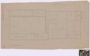Schinkel ([Landkreis] Osnabrück): Ziegelhof. Haupthaus (Grundriss des Erdgeschosses)
