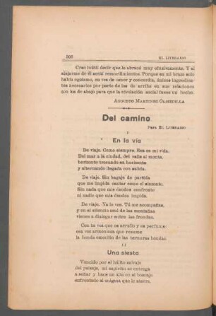 Del camino