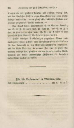 310 Für die Lutheraner in Nordamerika