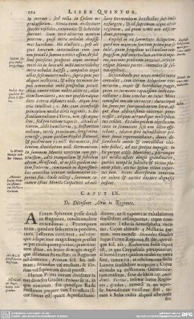 CAPUT IX. De Divisione Aeris in Regiones.