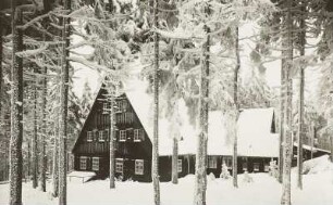Altenberg, Gasthaus "Altes Raupennest" im Winter