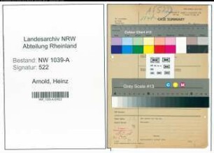 Entnazifizierung Heinz Arnold , geb. 00.00.0000 (Polizist)