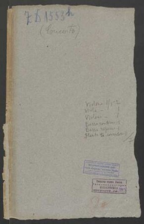 Konzerte; fl, orch, bc; D-Dur; QV deest