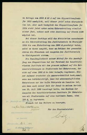 Antrag auf Bewilligung von außerordenltichen Mitteln zur Beschaffung von Diapositiven