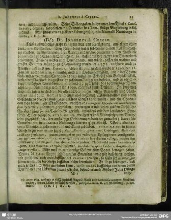 (IV) Dr. Johannes a Cracau
