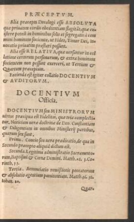 Docentium Officia.