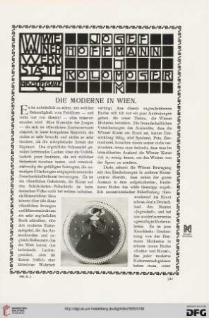 Die Moderne in Wien