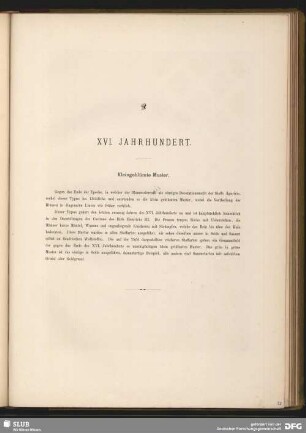 XVI. Jahrhundert