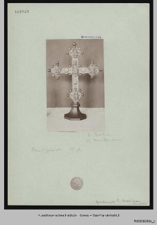 Vortragekreuz mit Majestas Domini