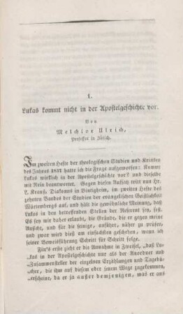 1003-1019 Lukas kommt nicht in der Apostelgeschichte vor