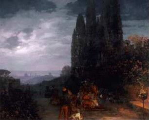 Nächtliches Fest bei Florenz
