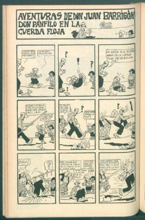 Aventuras de don Juan Barrigón : Don Pánfilo en la cuerda floja