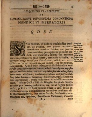 Disquisitio inauguralis de Henrici VI imperatoris Romana eaque ignominiosa coronatione