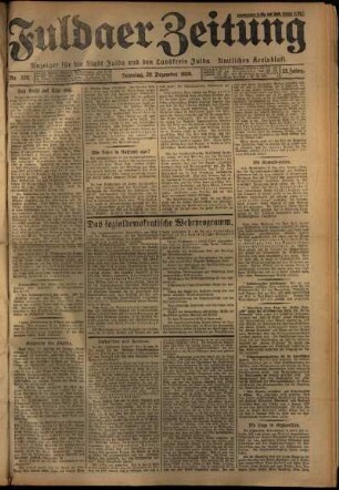 Ausgabe vom Samstag, den 29. Dezember 1928.
