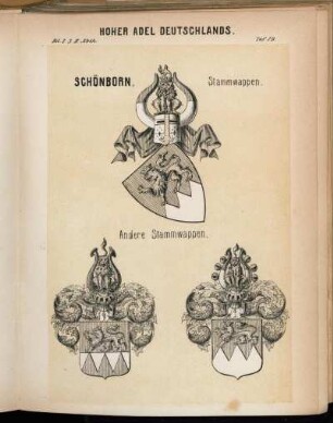 Taf. 89. Schönborn. Stammwappen. - Andere Stammwappen.