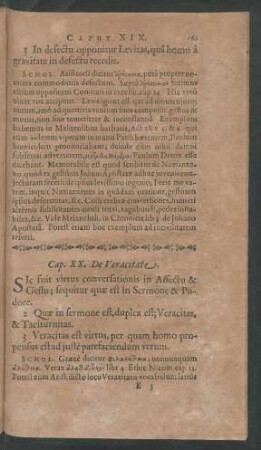 Cap. XX. De Veracitate.