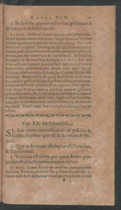 Cap. XX. De Veracitate.