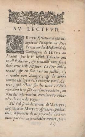 Au lecteur