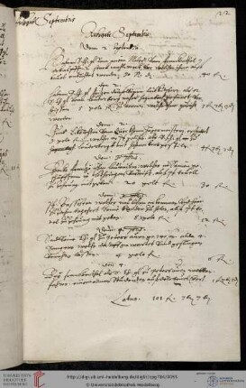 Ausgaben Oktober 1599