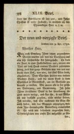 Der neun und vierzigste Brief
