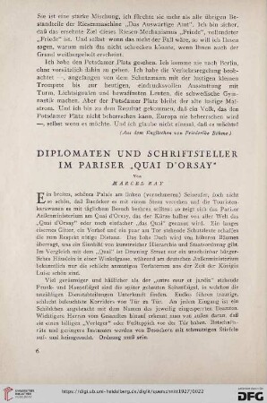 7: Diplomaten und Schriftsteller im Pariser "Quai d'Orsay"