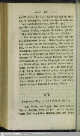 XII. Landescollegien und Expeditionen