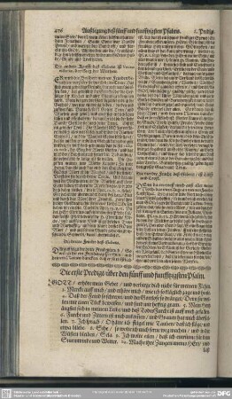 Die Predigten über den fünff und funfftzigsten Psalm