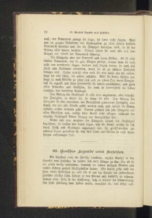 35. Goethes Legende vom Hufeisen.