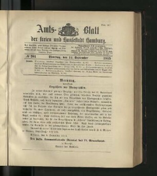 No. 201, 14. September 1915