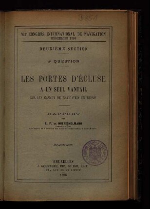 2,2,[6]: Les Porte d'écluse a un seul vantail dans les canaux de navigation en Russie : rapport