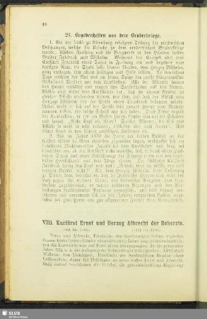 VIII. Kurfürst Ernst und Herzog Albrecht der Beherzte