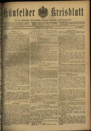 Ausgabe vom Dienstag, den 25. Juni 1918.