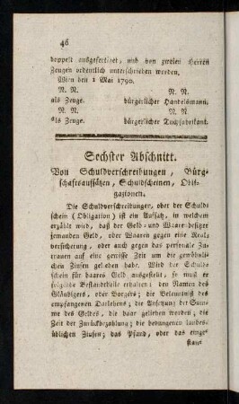 46-52, Sechster Abschnitt.