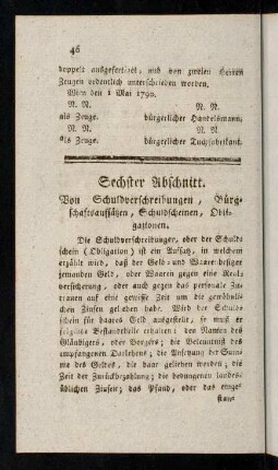 46-52, Sechster Abschnitt.