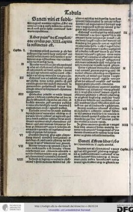 Liber primus de conpunctione cordis per XIII capitula distinctus est.