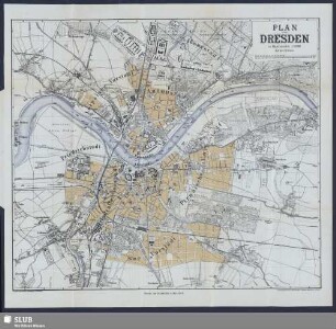 Plan von Dresden