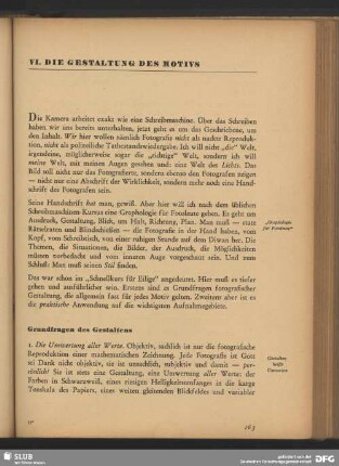 VI. Die Gestaltung des Motivs