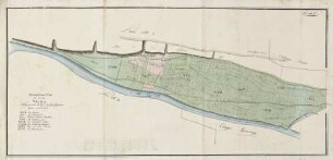 Plan Litt. B. Renovations-Plan über die zwischen der Stuttgardter Chaussee und der Enz liegenden Wiesen