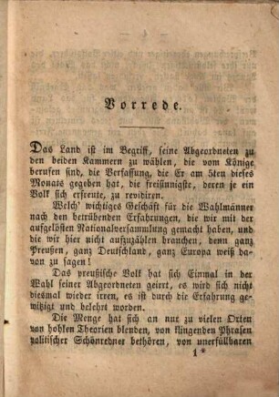 Das schwarze Buch der aufgelösten Preussischen National-Versammlung : ein Warnungsspiegel für preussische Wahlmänner