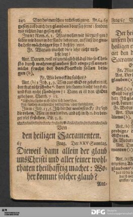 Von den Sacramenten insgemein.