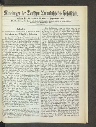 Beilage Nr. 31 zu Stück 38 vom 21. September 1901.