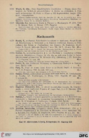 Mathematik (Nr. 1270-1289)