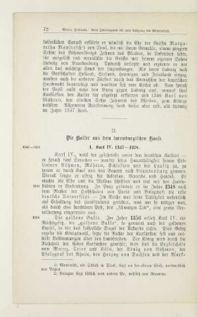 II. Die Kaiser aus dem luxemburgischen Hause