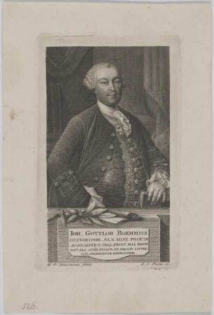 Bildnis des Ioh. Gottlob Boehmius