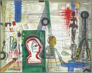 Kleine Explosion in rot oder Das stille Pathos des Pendels