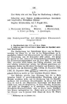 Rechtsgrundsätze des Königlichen Oberverwaltungsgerichtes : [D. Öffentliches Volksschulwesen]